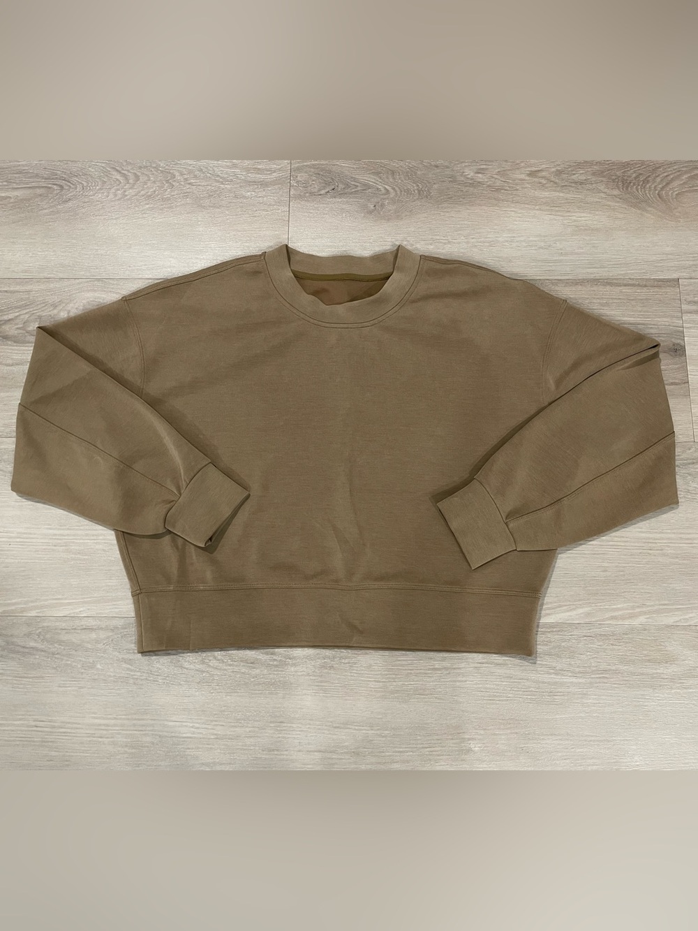 Lululemon softstreme crop crew neck sweater